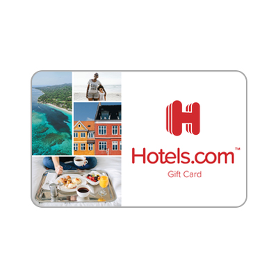 HOTELS.COM<sup>&reg;</sup> $250 Gift Card - Hotels.com is the obvious choice for hotels mainly because of their website address. Beyond that, Hotels.com has over 435,000 hotels in over 60 countries to choose from. They will make sure you get the cheapest rate and best experience whether you are traveling for work or play.